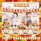Thanksgiving Party Tableware Set - Plates, Tablecloth, Garland Banner, Cutlery - Serves 25 Guests